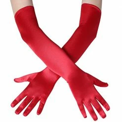 Leg Avenue Accessories Opera Length Gloves In Red