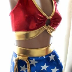 The Sugarpuss Collection Star Superheroine Ring Top Costume Set With Highwaisted Bottoms Costumes