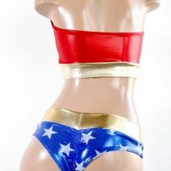 The Sugarpuss Collection Star Superheroine Ring Top Costume Set With Lowrise Bottoms Costumes