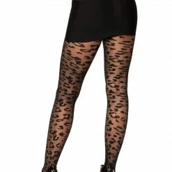 Leg Avenue Jungle Fever Sheer Leopard Stockings