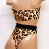 The Sugarpuss Collection Jungle Fever Leopard Highcut Thongback Bikini And Ring Bandeau