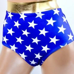 The Sugarpuss Collection Star Superheroine Original Cut Briefs In Matte Stars