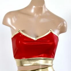 The Sugarpuss Collection Costumes Star Superheroine Bustier Tube Top And Pin Up Briefs Set