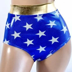 The Sugarpuss Collection Costumes Star Superheroine Bustier Tube Top And Pin Up Briefs Set