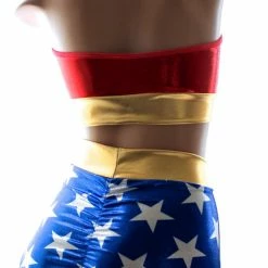 The Sugarpuss Collection Star Superheroine Ring Top Costume Set With Highwaisted Bottoms Costumes