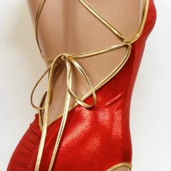 The Sugarpuss Collection Star Superheroine Scrunchback Bodysuit